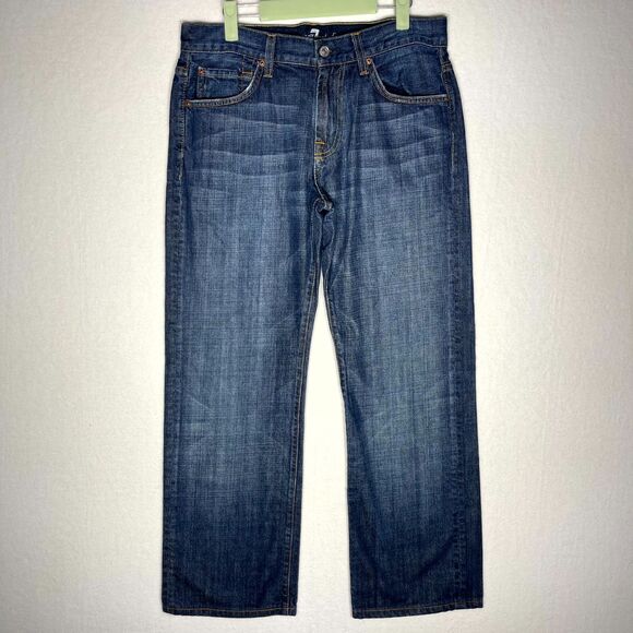 7 For All Mankind‎ Austyn Blue Jeans Size 32 x 27 - Picture 1 of 12
